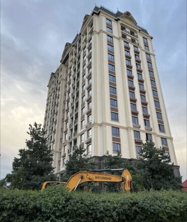 квартира в районе кызыл аскер: 2 комнаты, 75 м², Элитка, 4 этаж, ПСО (под самоотделку)