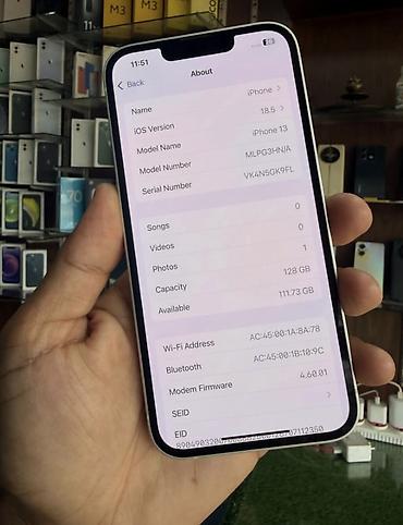 ipod classic 7: IPhone 13, 128 GB, Ağ, Zəmanət, Kredit, Simsiz şarj — 4