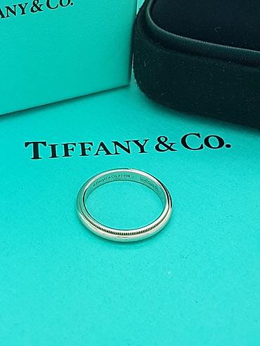 platin üzük: Üzük, Tiffany, Sarı qızıl, 750 Əyar, Qaşsız — 6