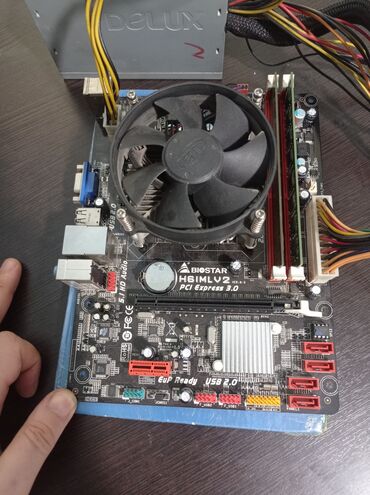 Материнские платы: Материнская плата, Б/у, Biostar, LGA1155, Micro-ATX, Для ПК