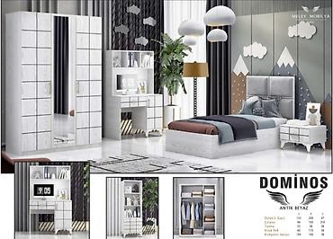 dolab dəhliz: Oğlan və qız üçün, Yeni, Təknəfərlik çarpayı, Dolab, Tumba, Yazı masası — 1