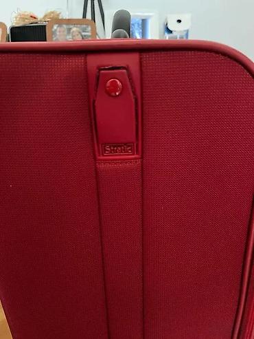 Putni koferi i torbe: Veliki crveni kofer na točkiće – Stratic - Brend: Stratic (logo na — 3