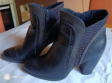 kyoto 3 boots: MARCO TOZZI KOŽNE ČIZMICE BR.41- KAO NOVE (Štikla 9cm);Na prodaju — 1