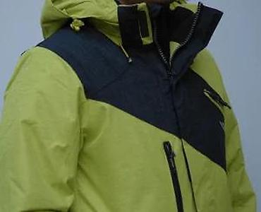 Zimske jakne: Muška zimska/ski jakna – limeta zelena sa crnim panelom - Topao — 17