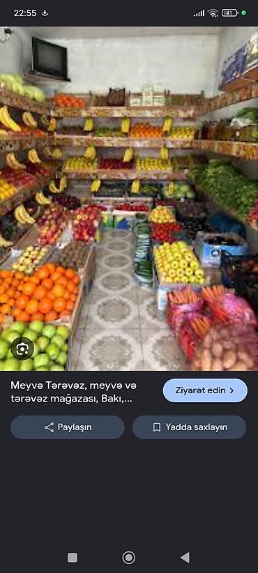 meyvə ağaclarının satışı: Meyvə-Tərəvəz mağazası Öz Yerimdi XANİM işçi Lazımdı Satış — 1