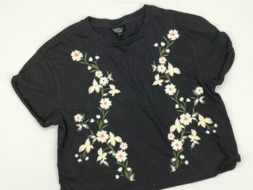 czarne spódnice imitacja skóry: T-shirt, Topshop, XS (EU 34), condition - Very good