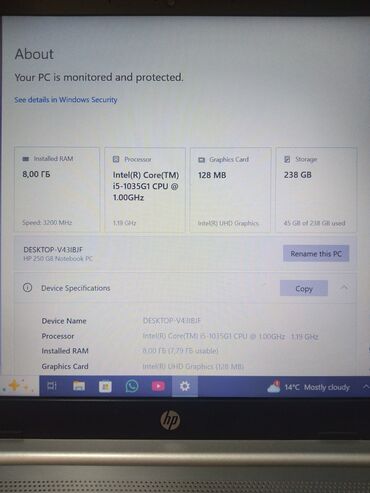 HP: HP 15.6 ", Intel Core i5, 256 GB -da lalafo.az — 8 HP: HP 15.6 ", Intel Core i5, 256 GB — 8