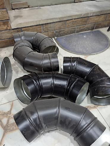 kondisioner ucun mis boru: Havalandırma borusu, Qofrasız, Dəmir, 150 mm, Yeni — 3
