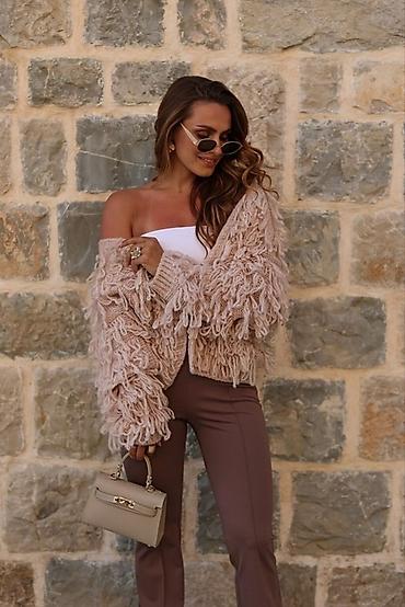 Džemperi, kardigani: 🔥Pleteni kardigan sa resama – ženstven, udoban i efektan komad za — 6