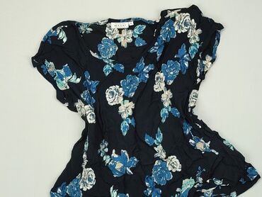 bluzki czarne w kwiaty: Bluzka Damska, S, stan - Bardzo dobry
