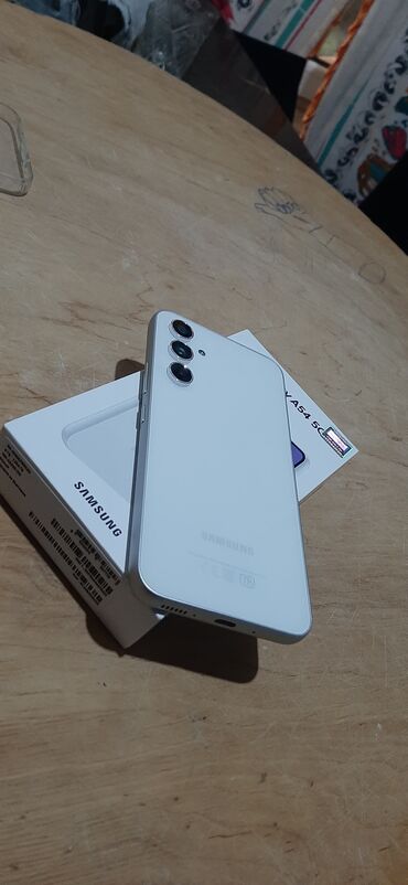 ayfon telefon zəngi: Samsung Galaxy A54 5G, 256 GB, rəng - Ağ, Sensor