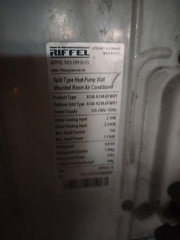 kondisioner riffel: Riffel Split Kondisioner – divara quraşdırılan, nasoslu (heat-pump) — 2