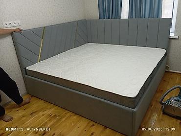 на металл: Мягкие кровати с изголовьем на металлокаркасе - Основание: усиленный — 3