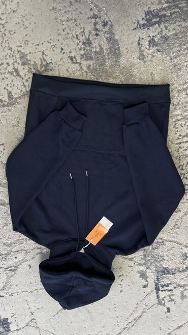 серая толстовка: Темно-синее худи с капюшоном Размер:42р-48р - Цвет: глубокий