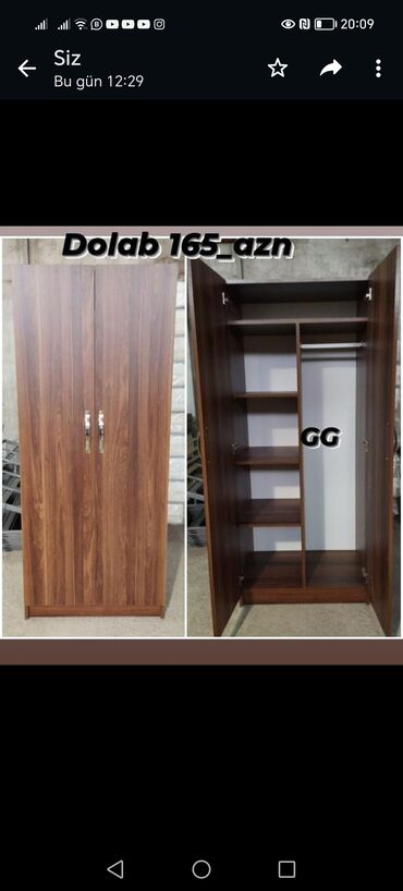 Sifarişlə dolablar: Düz dolab, Qonaq otağı üçün, Dəhliz üçün, Yataq otağı üçün, Paltar üçün, Açılan, Quraşdırıla bilən, 3 qapılı — 17