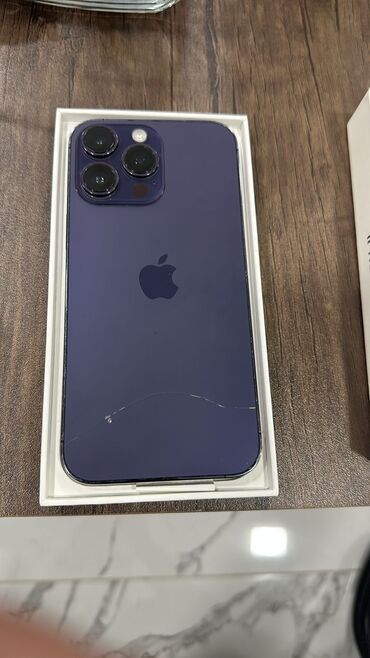 Apple iPhone: IPhone 14 Pro Max, 1 TB, Deep Purple, Zəmanət, Simsiz şarj, Face ID