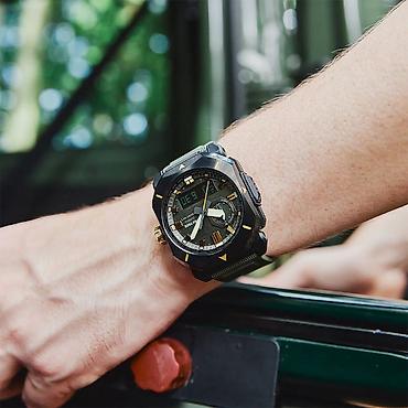 Аксессуарлар: Casio Pro Trek PRW-6900Y-3 — это премиальные мужские наручные часы из — 3