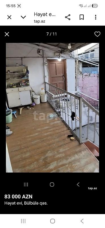 Həyət evləri və villaların satışı: Bülbülə qəs. 6 otaqlı, 128 kv. m, Kredit yoxdur, Təmirsiz — 9