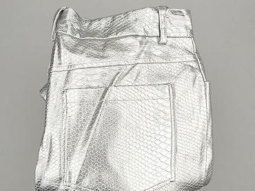 srebrne: Spodnie materiałowe damskie, rozmiar L — 6