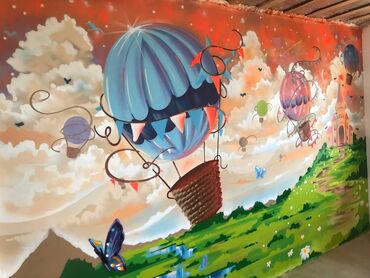 Şəkillər, tablolar: Divar rəsimlərinin çəkilməsi🎨 Qiymət rəsmə və onun ölçüsünə uyğun