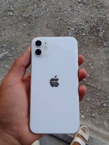 накладка на клавиатуру: IPhone 11, Жаңы, 128 ГБ, Ак, Заряддоочу түзүлүш, Каптама, Кабель, 85 %