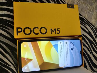 poco telefonları: Poco M5, 128 GB, rəng - Qara, Face ID, Sensor, Barmaq izi