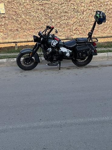 elektrikli skuterler m4 max: Kruizer tərzli motosiklet – fərdi hərbi-tematik dizaynlı — 8