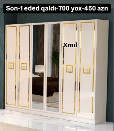 шкаф под стиральную машину: Açılan, 6 qapı Düz dolab, Qarderob, paltar dolabı