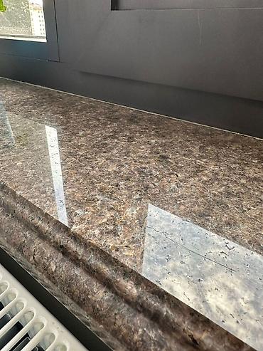 Фасадные плиты Сары-Таш (Травертин): Натуральный камень гранит, травертин Желтау. Полированный, обожженный — 13