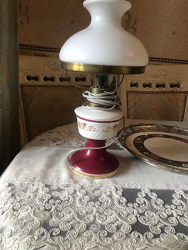 Ev üçün dekor: Reichenbach masaüstü lampa, Almaniya istehsalı — 1