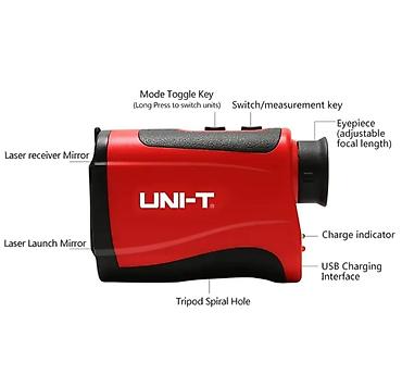 Ölçmə cihazları: Peşəkar optik məsafə ölçən Model: UNI-T LM1000 Uzaq obyektlərə qədər — 3
