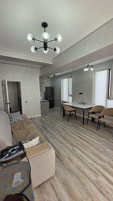 2 комнаты, 50 м², Кок-Жар мкр 6 этаж, Евроремонт
