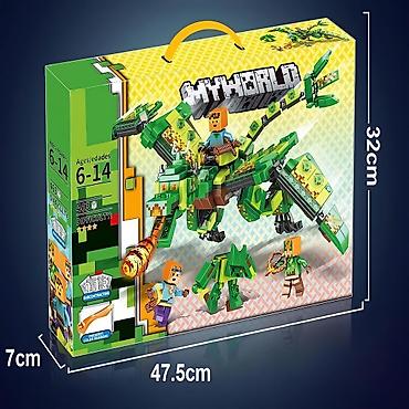 toy: Конструктор My World: Пиксельный Дракон из Minecraft — Воссоздай — 2