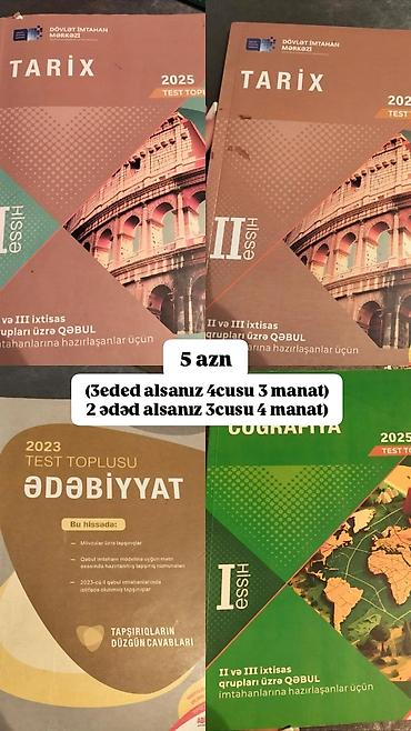 Книги и журналы: Abituriyent və məktəblilər üçün dərs vəsaitləri və test topluları — 5