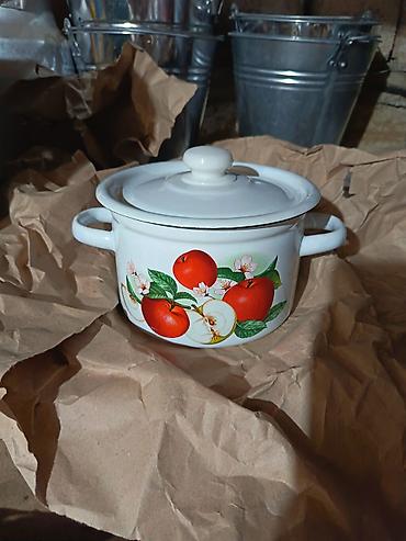 Tava-qazan dəstləri: Qazan, rəng - Ağ — 1