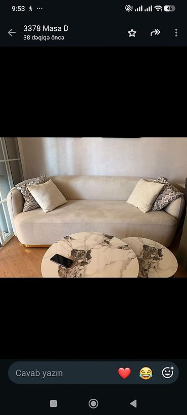 Divan satılır. 900 AZN. ideal vəziyyətdədi açılmır bazasız ölçü 2.20