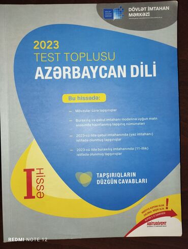 azərbaycan mətbəxi kitabı: Azərbaycan dili 1ci hissə kitabı 2023