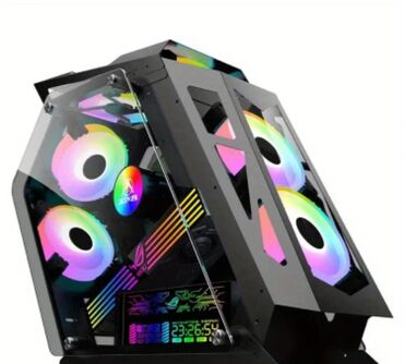 qara çanta: 💡Unikal Dizayn və Canavar kimi komputer korpusu 🔥💻 FULL CAM RGB