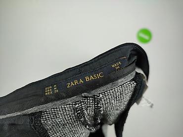 jasnoszary: Zara, Spodnie materiałowe damskie, rozmiar M — 4