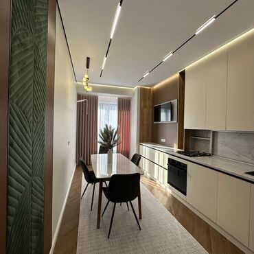 квартира бишкек аренда долгосрочно 1 комнатную: 3 комнаты, 116 м², Элитка, 6 этаж, Дизайнерский ремонт