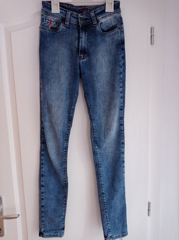 duboke farmerice: 27, Jeans, High rise, Straight