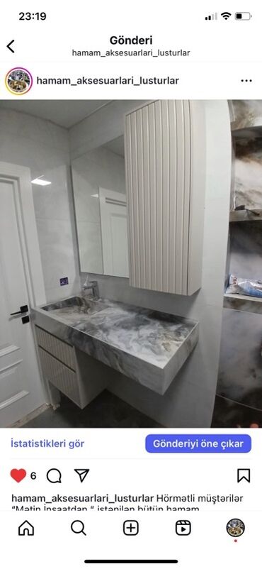 Moydadırlar: Bu dəbli vanna otağı dəsti, müasir dizaynı ilə seçilir. Dəstə güzgülü -da lalafo.az — 14 Moydadırlar: Bu dəbli vanna otağı dəsti, müasir dizaynı ilə seçilir. Dəstə güzgülü — 14