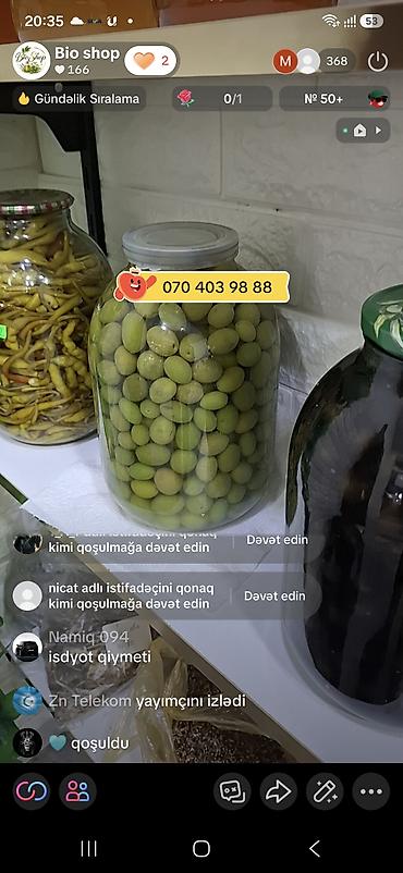 goyərti: Məhsul: Ev şəraitində hazırlanmış müxtəlif turşular və zeytun — 4