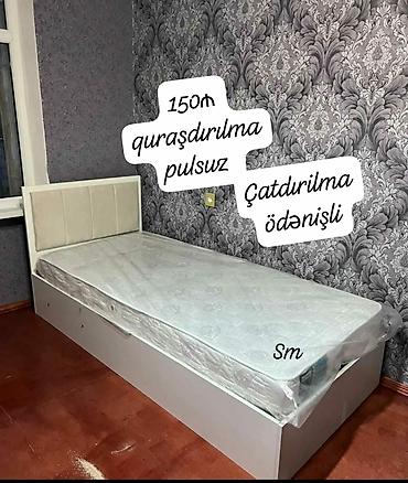 Çarpayılar: Yeni, Təknəfərlik çarpayı, Bazasız, Matras ilə, Siyirməsiz — 20