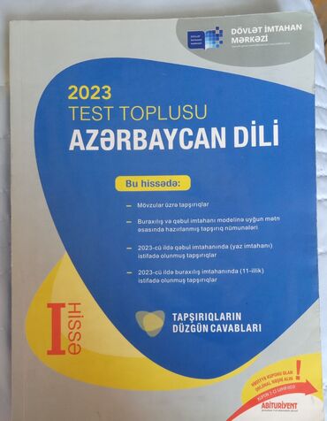 Testlər: Azərbaycan dili Testlər 11-ci sinif, DİM, 1-ci hissə, 2023 il