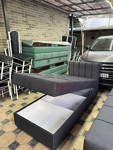 Односпальные кровати: Односпальная тахта с подъёмным коробом - Компактная тахта с вшитым — 2