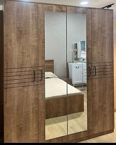 balkon şkaf: Mebel: Dördkapılı şkaf-garderob - Material: Taxta teksturalı LMDP — 1