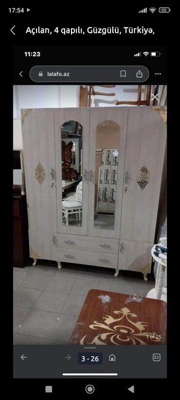 Sifarişlə dolablar: Düz dolab, Qonaq otağı üçün, Dəhliz üçün, Yataq otağı üçün, Paltar üçün, Açılan, Quraşdırıla bilən, 3 qapılı — 29