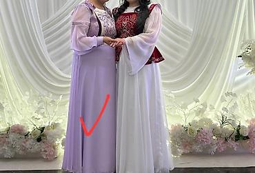 Нарядное женское платье в сиреневом цвете. - Длина: макси, струящийся