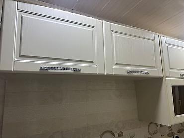 mdf divar panelleri: Mətbəx üçün asma dolablar dəsti - Rəng: krem/şampan ağ - Material — 6